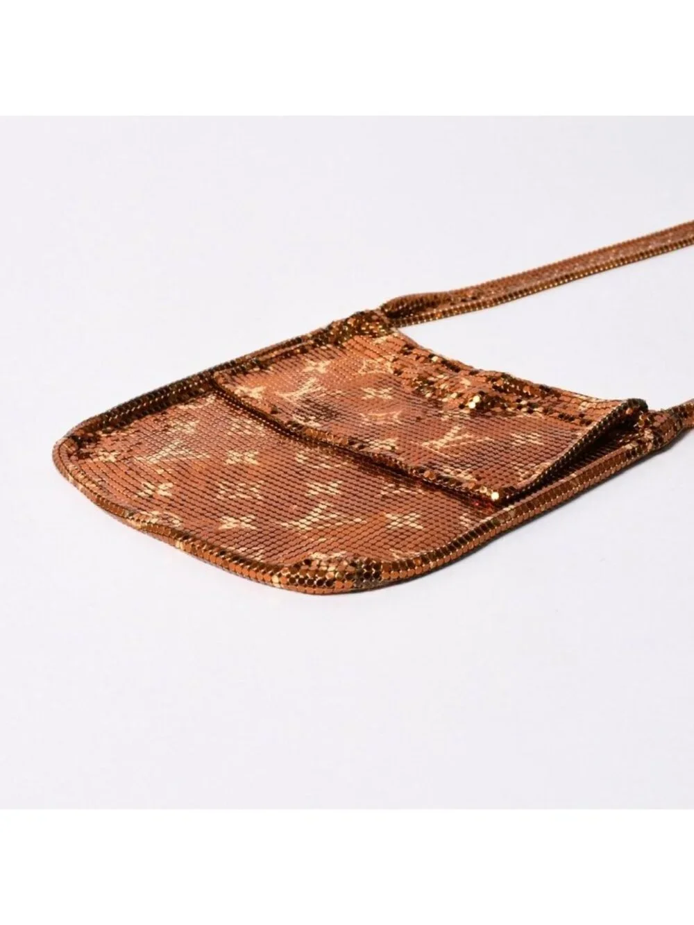 Louis Vuitton Shoulder Bag Monogram Mesh Francis Gold